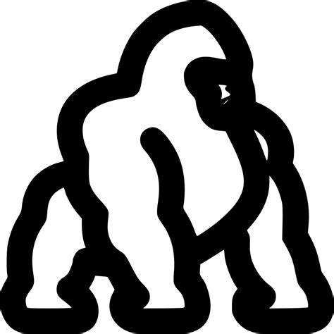 Gorilla Svg Png Icon Free Download (#431203) - OnlineWebFonts.COM