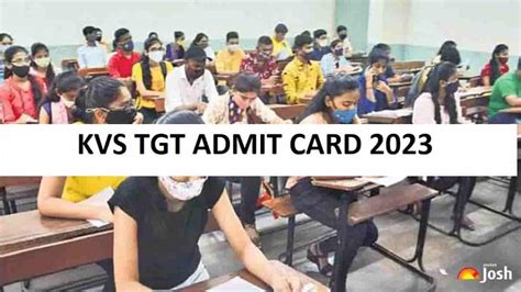 Kvs Tgt Admit Card 2023 Out Check Download Link Here