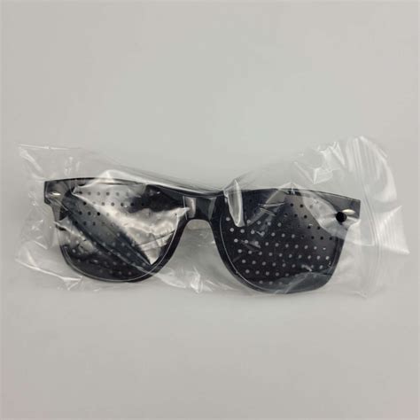 yooske kacamata terapi anti myopia pinhole glasses d11301 black