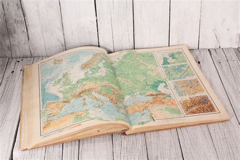 Vintage Atlas Hardcover Book Atlas World Atlas Soviet Era Etsy