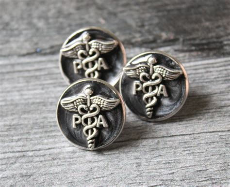 Physician Assistant Pin Black Pa Pinning Ceremony White Etsy