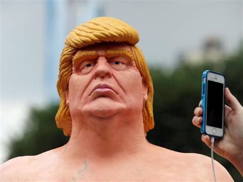 Naked Trump Statues Draw Dozens Of Onlookers In Us Cities World News