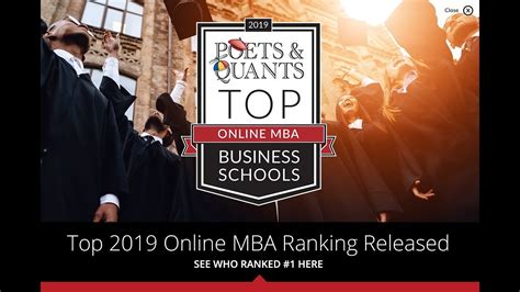 Top 2019 Online Mba Ranking Released Find Out Who Placed First Youtube