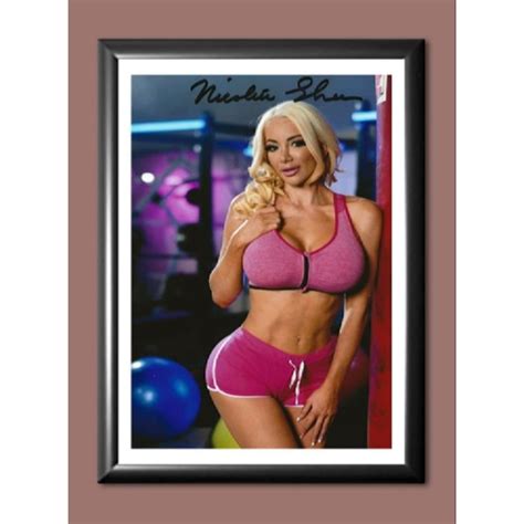 Nicolette Shea Adult Model Signed Autographed Poster Photo A4 8 3x11 7