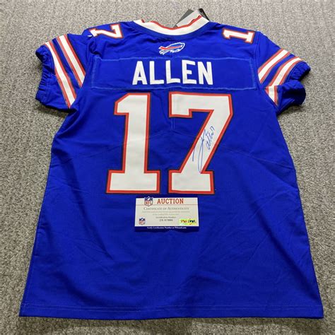 Bills Josh Allen Signed Authentic Jersey Size 40 The Official Auction Site Of The National