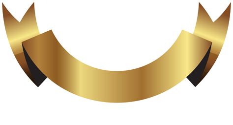 Free Gold ribbon 1197324 PNG with Transparent Background