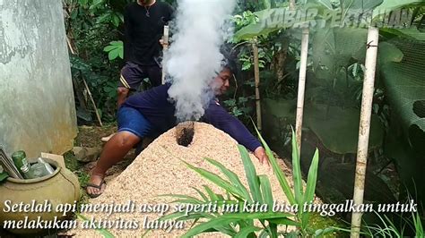 Membuat arang sekam dengan mudah dan sedehana - YouTube