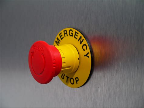 Emergency Stop Button Ring Pk5 From Safety Sign Supplies