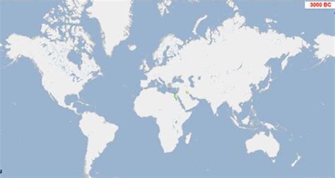 Map Of The World 3000 Bc To 2014 Ce Okmuht Each Frame Is Every 100