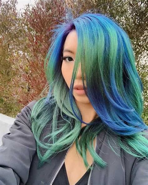 23 Modern Blue And Green Hair Color Ideas For 2023