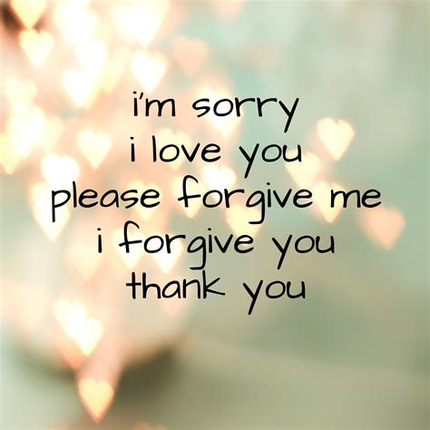 I'm Sorry I Love You Please Forgive Me I Forgive You Thank - Etsy