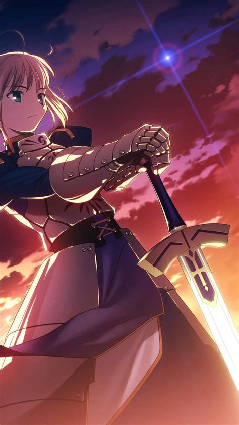 Fate Stay Night Iphone Wallpaper Saber Wallpaperuse