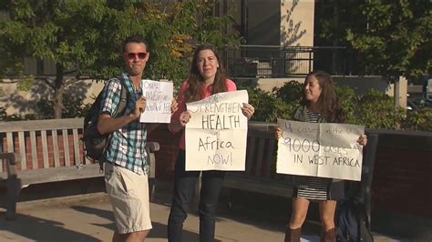 Yale Students Protest Governments Ebola Response Youtube