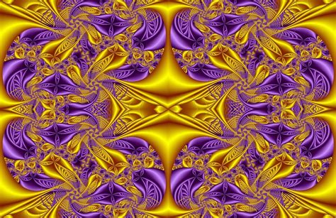 Purple And Gold By Thelma1 On Deviantart Fractal Art Abstract