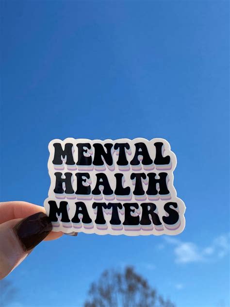 Mental Health Matters Sticker Adventuringstickers Cute Etsy