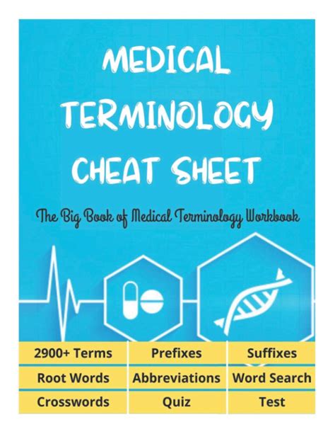 Buy Medical Terminology Cheat Sheet The Big Book Of Medical