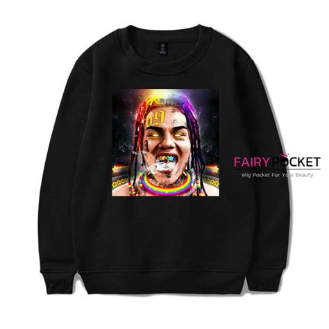 6ix9ine hoodie 6 colors e fairypocket wigs
