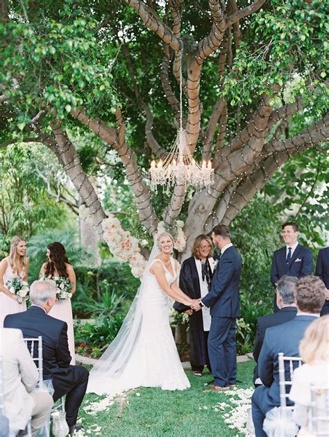 Alyssa And Jacobs Romantic Blush Backyard Wedding By Mallory Dawn