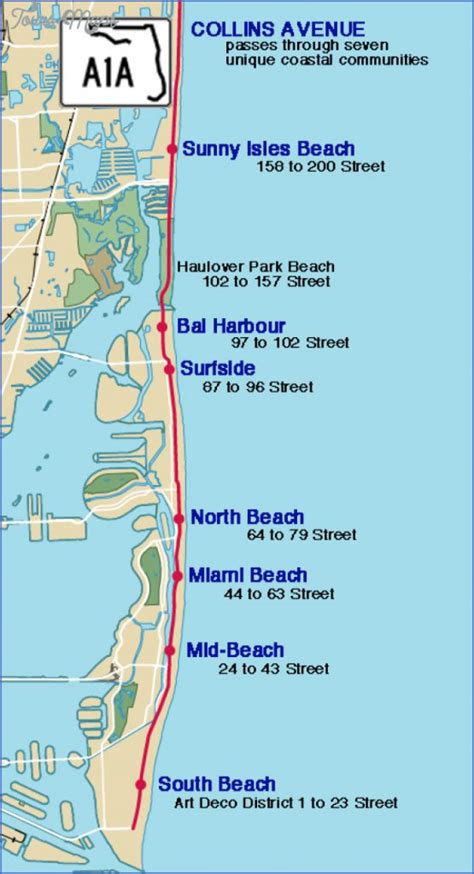 Sunny Isles Beach Map Florida Map Travel Holiday Vacations