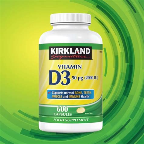 Kirkland Signature Maximum Strength Vitamin D3 50µg 600