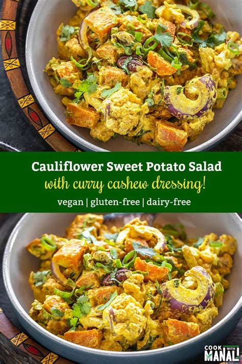 Simply roast seasoned sweet potato wedges or winter squash halves for 30 to 50 minutes or until soft and. Roasted Cauliflower & Sweet Potato Salad with a creamy ...