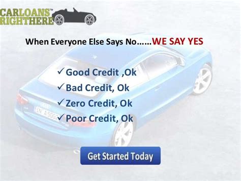 Car Loan With Bad Credit No Money Down