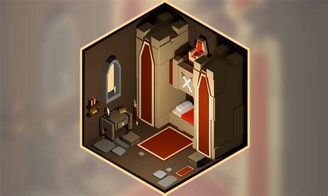 Low Poly Fantasy Room 3d Asset Cgtrader