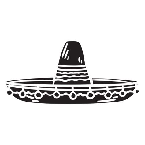 Sombrero Mexican Silhouette Hat Illustration Transparent Png And Svg