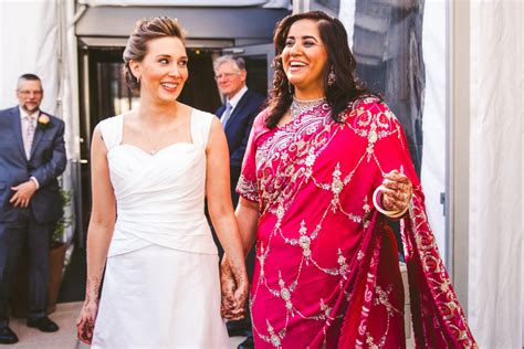 lesbian indian wedding at eventi hotel nyc erica camille