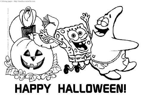 Get free spongebob coloring pages from educationalcoloringpages for your kids and let them enjoy the fun of coloring of their favorite cartoon characters. Spongebob halloween coloring pages - timeless-miracle.com