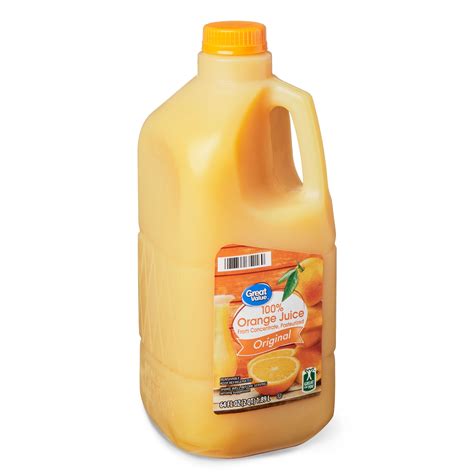 Great Value Original 100 Orange Juice 64 Fl Oz