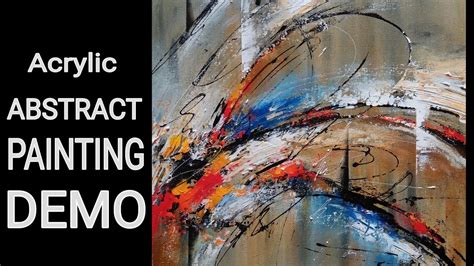Abstract Painting Easy Acrylic Abstract Painting Demo