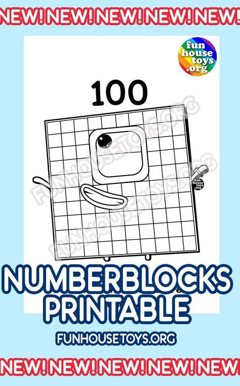 Funhousetoys Pinterest Pin Fun Numberblocks Coloring Printables For