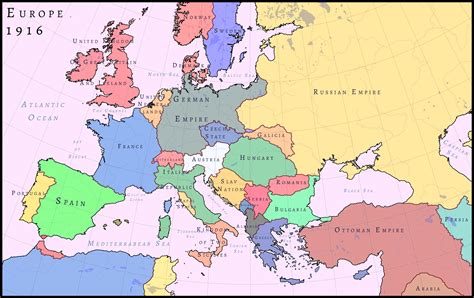 Zweikaiserpakt | Alternate History - Europe, 1916 : imaginarymaps