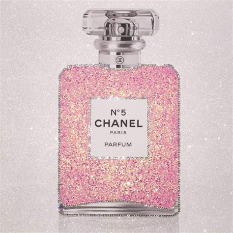 Image Of Chanel No5 Glitter Perfume Bottle Perfume Bottles Perfume