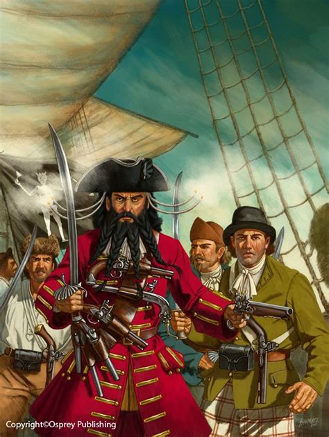 Blackbeard Pirates Famous Pirates Pirate Art