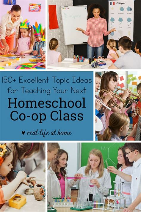 150 Excellent Topic Ideas For Your Homeschool Co Op Classes