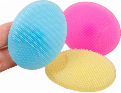 3 Pack Silicone Face Scrubbers Exfoliator Brush Facial Cleansing Brush