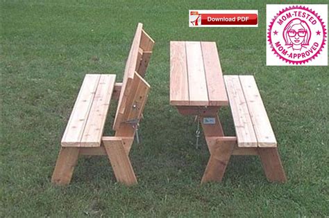 Official Online Store Saver Prices Convertible Benches To Picnic Table Combination Building