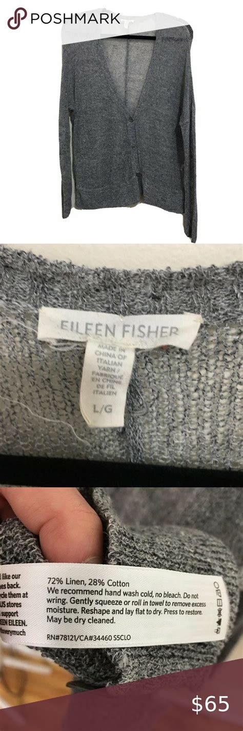 Eileen Fisher Rustic Linen Sheer Cardigan Az11 Eileen Fisher Rustic