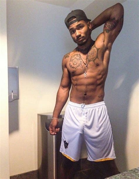 Attractive Handsome Black Male Model Tattoos Shirtless Underwear Bulge Hot Black Guys Fine
