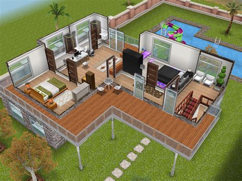 The Sims Free Play Modern House 2 Sims Thesims House Ideas