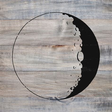 Moon Stencil Reusable Diy Craft Stencils Of The Moon Etsy