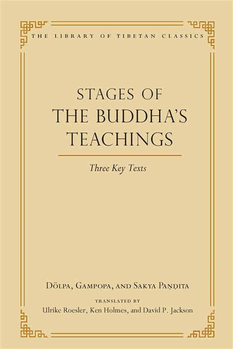 Stages Of The Buddhas Teachings Book By Dolpa Gampopa Sakya