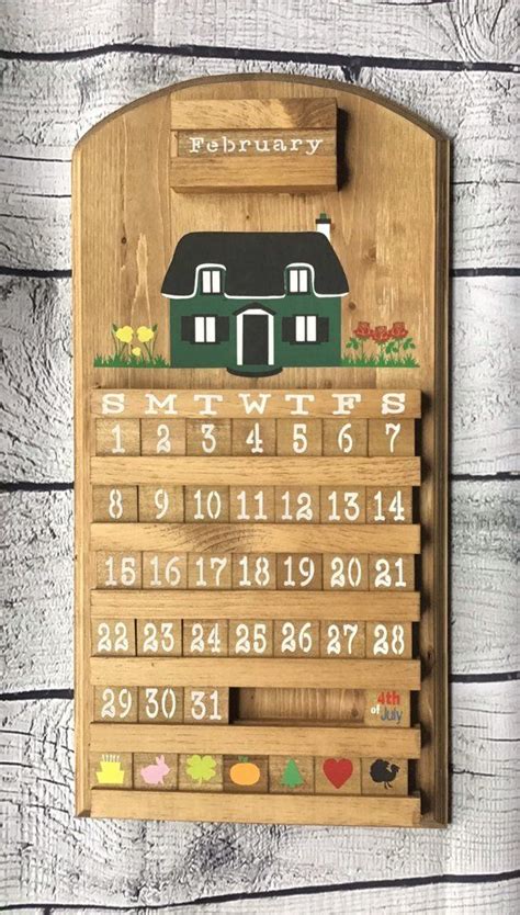 The Idea To Start Making Wooden Calendars Started In Our Home We Have