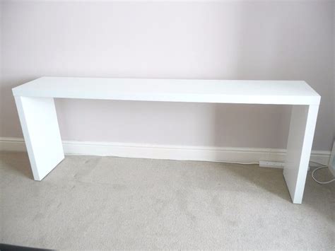 Seriously, while ikea has some cool designs, they aren't comfortable. IKEA WHITE MALM CONSOLE TABLE, SIDEBOARD (CAN FIT OVER A DOUBLE BED) - NO LONGER AVAILABLE IN ...