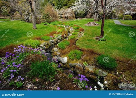 Creek And Garden Stock Photo Image Of Round Vancouver 13470720