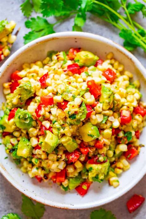 Grilled Corn And Avocado Salad Averie Cooks Bloglovin