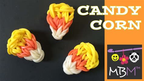 Rainbow Loom Band Candy Corn Charm Perfect For Halloween Youtube