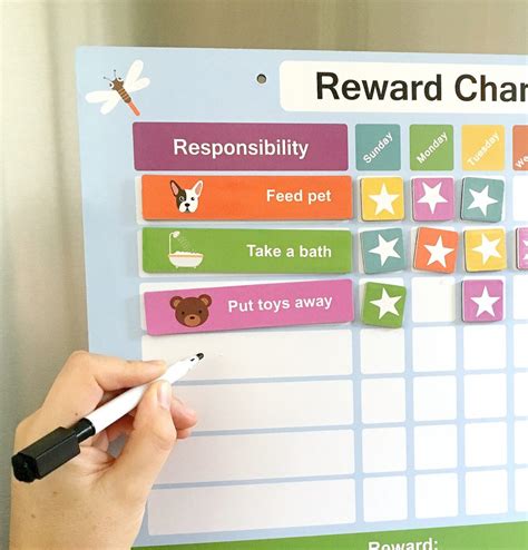 Magnetic Reward Chart For Toddlers Kids Reward Chart Behaviour Chart